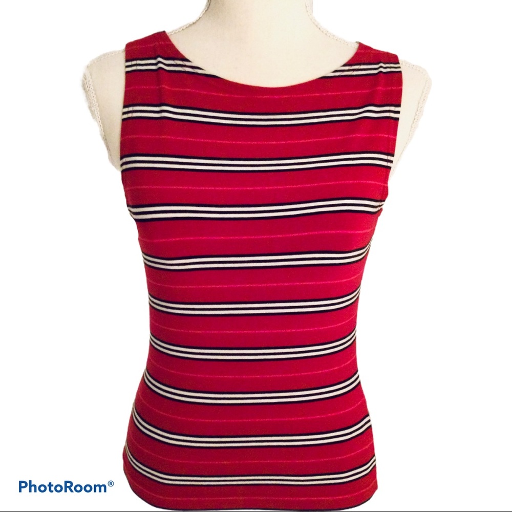 Energy Striped Red Tank Top